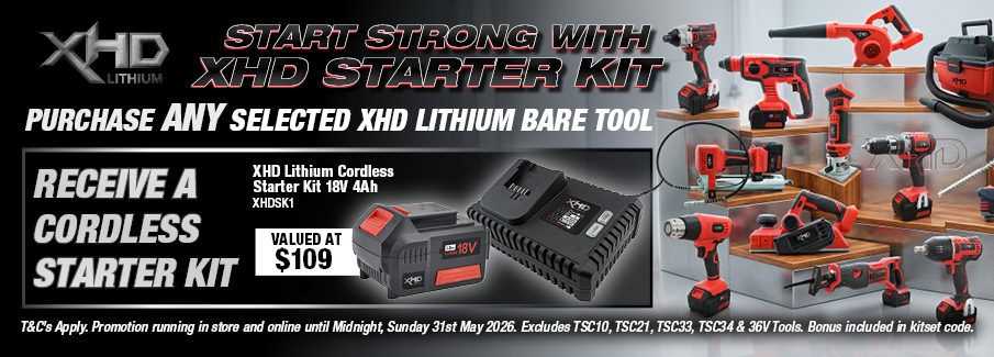 XHD Lithium Bare Tool Instant Bonus Starter Kit - May 2026
